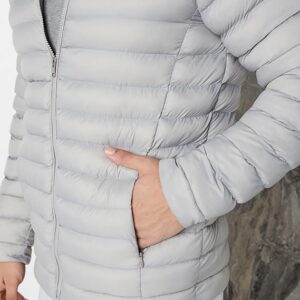 Symbol Mens Nylon Quilted Puffer Standard Length Jacket